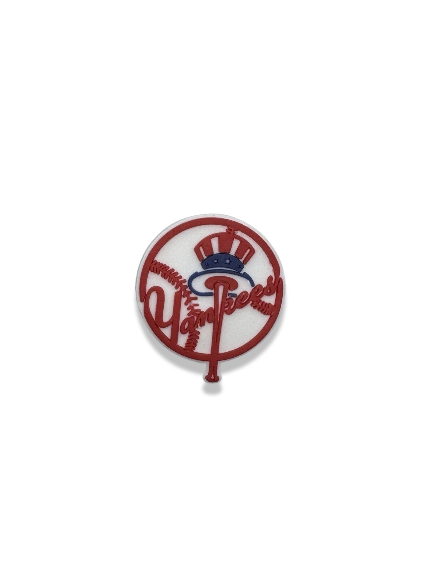 Baseball Round Shoe Charm